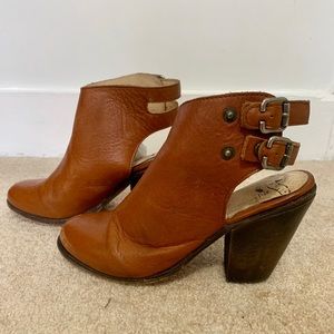 Freebird by Steven Smoke Leather Booties - Tan
